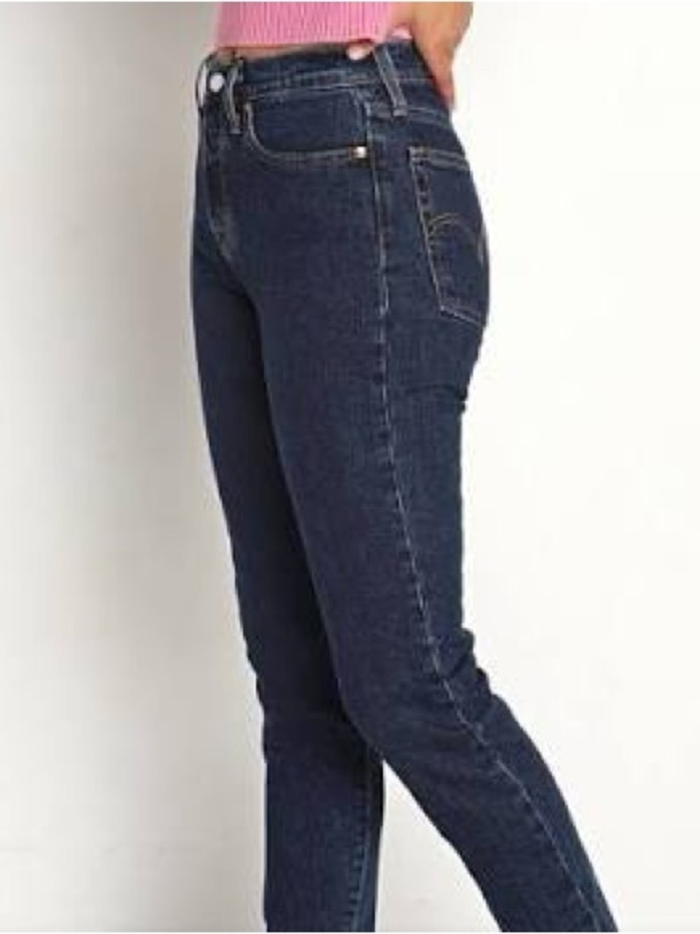 Levi’s jeans wedgie stretch button fly dark 31 NWT